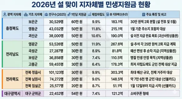 1인당 최대 60만원 현재 난리 난 2026 설날 민생 지원금 근황