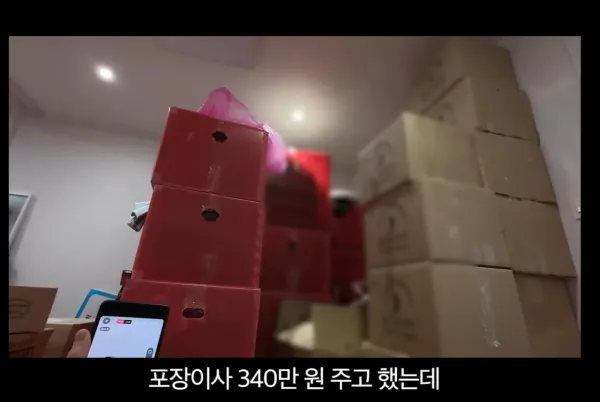 이사비용으로 340만원 낸 유튜버