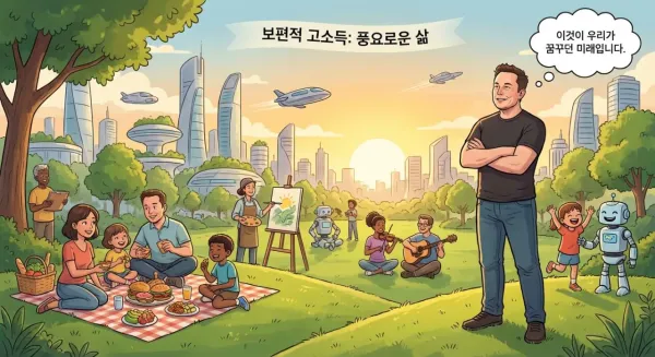 일론 머스크가 주장하는 보편적 고소득의 원리