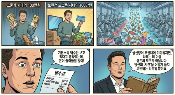 일론 머스크가 주장하는 보편적 고소득의 원리