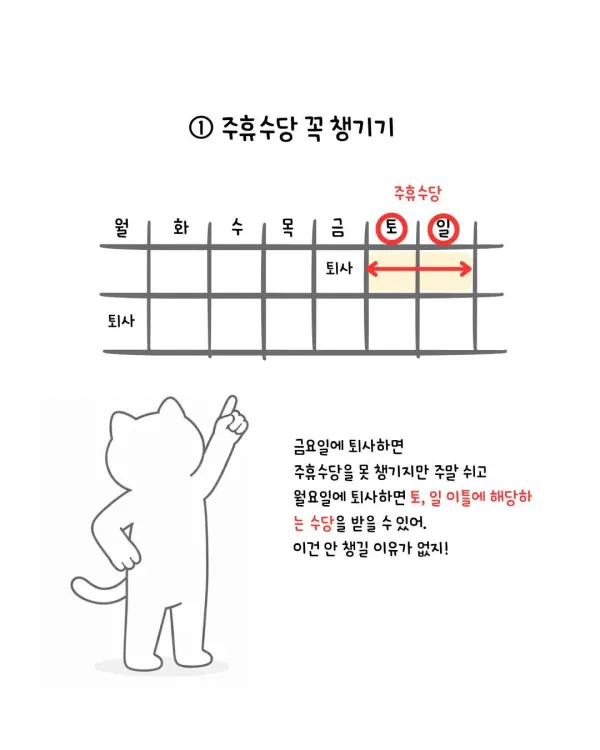퇴사 이직할때 회사 끝물 빨아먹는 방법