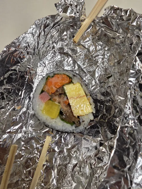 부전시장 명란 김밥