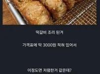 백화점 눈탱이 음식
