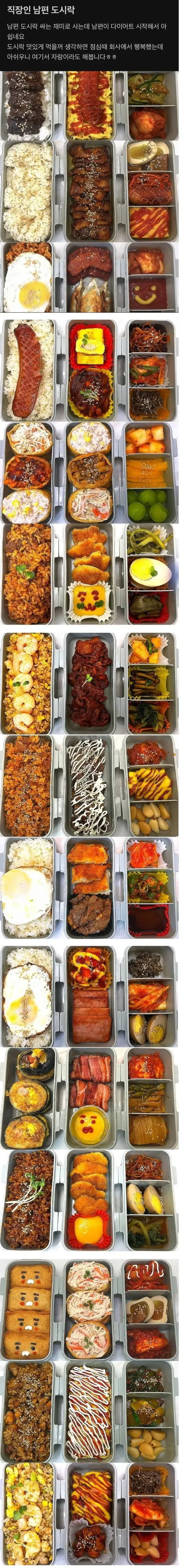 남편 도시락 싸는 재미 자랑 ㄷㄷㄷ