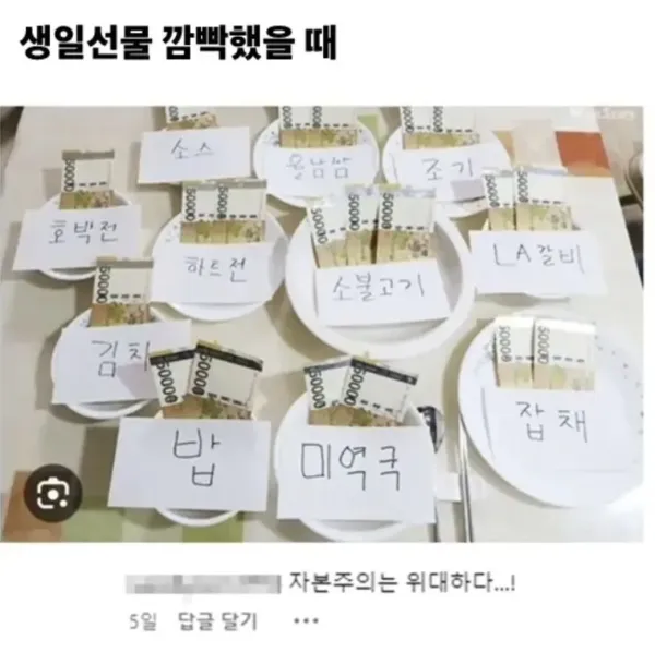 생일선물 준비를 깜빡했을때 대처 방법
