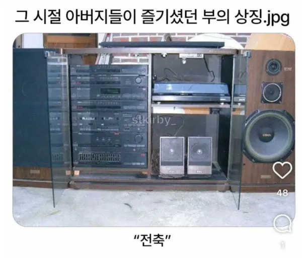 그 시절 부의 상징