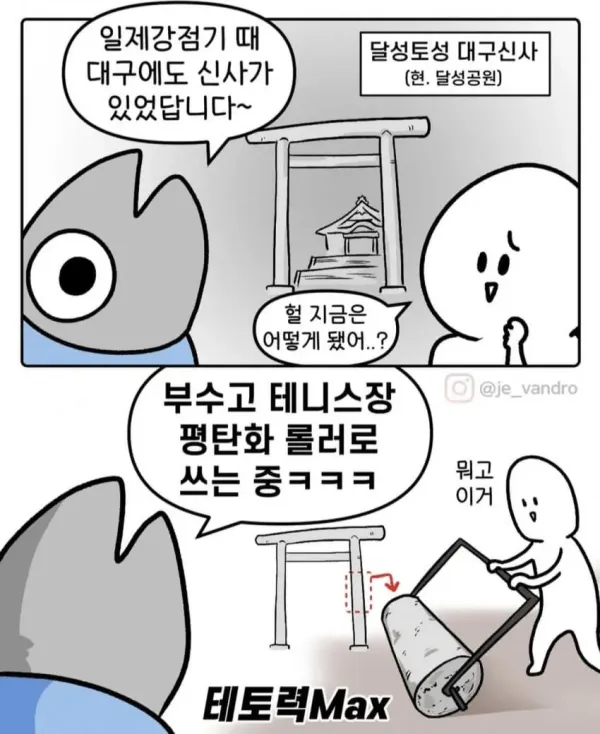 대구에 있던 일본 신사 근황