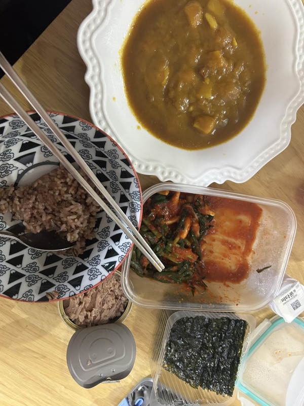 저녁 먹어여