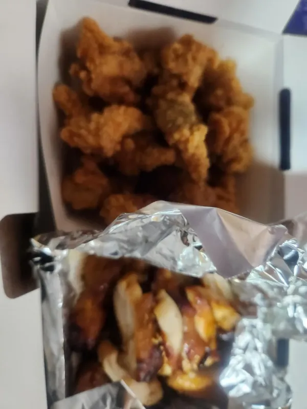 치킨 묵자!