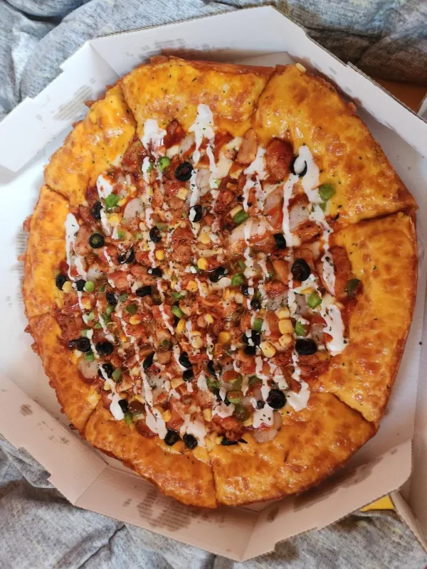 피자 묵자!