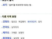 지역별 소중이들 표현