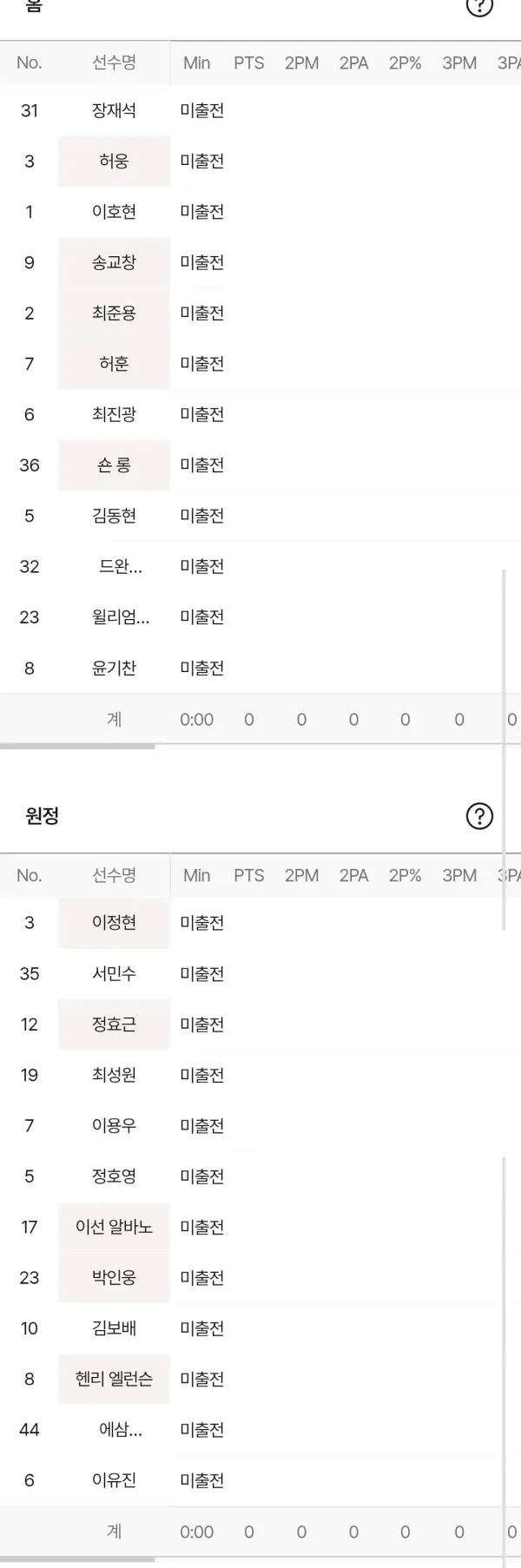 KCC DB 라인업