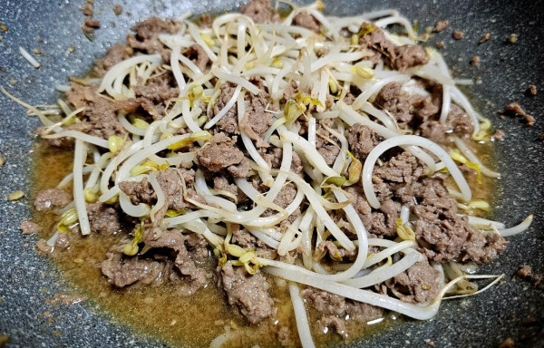 숙주소불고기 완성!!!