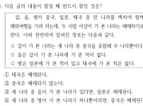 오늘자 9급 국어 문제 ㄷㄷㄷㄷ