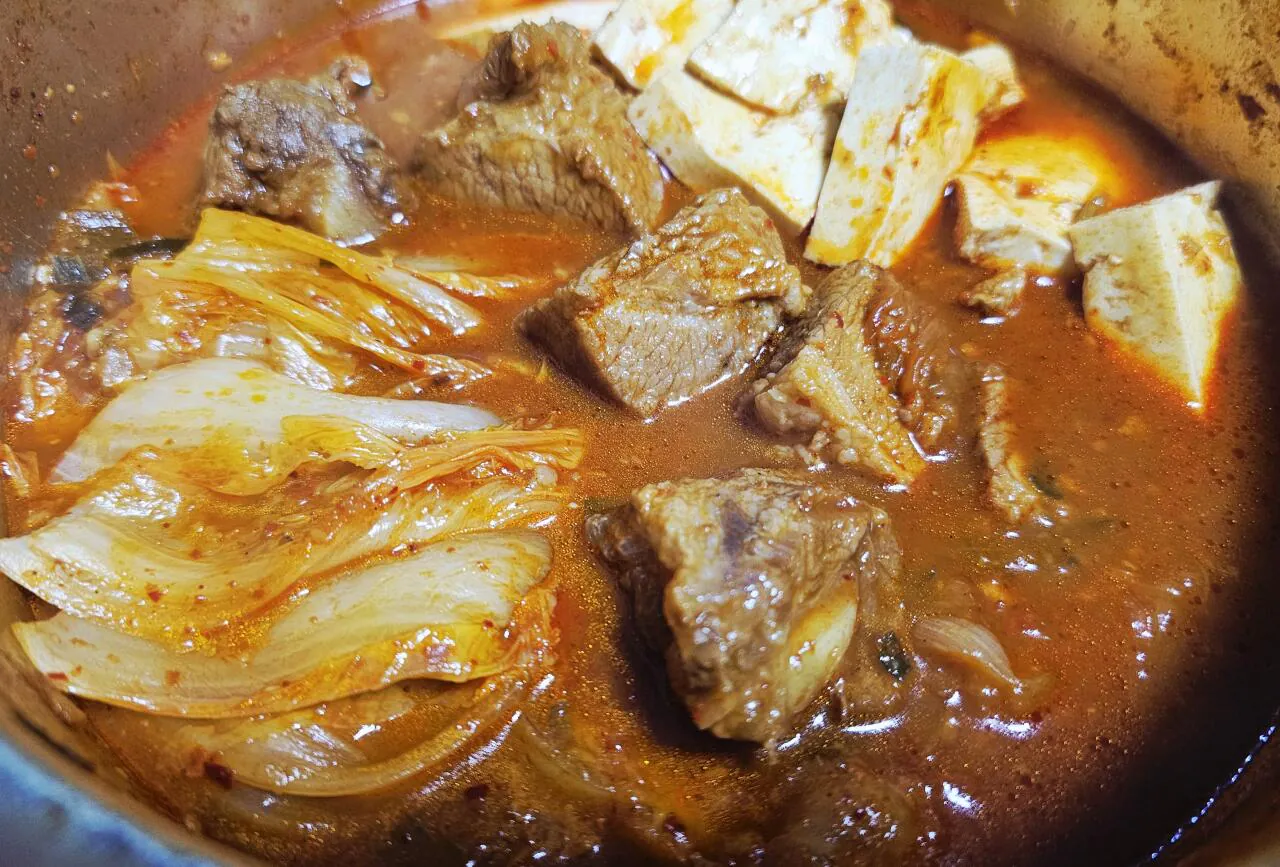 돼지갈비김치찜 완성!!!!