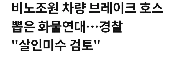 비노조원 브레이크선 뽑는 화물연대