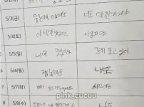 학교에서 내 준 어버이날 숙제