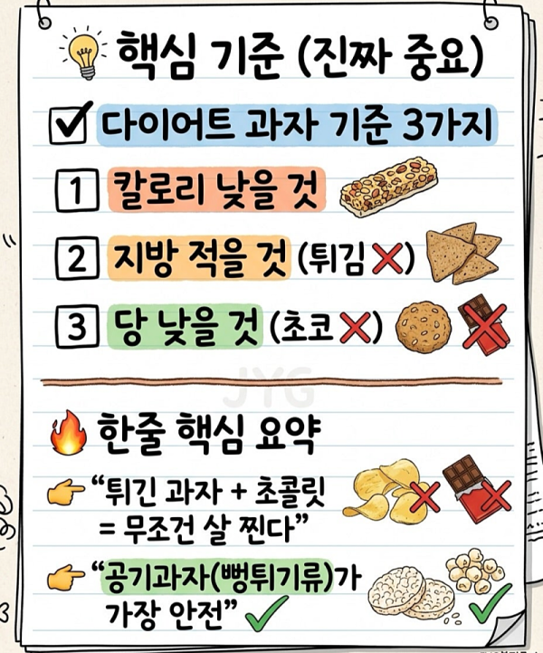 진짜 살 덜 찌는 과자 TOP10