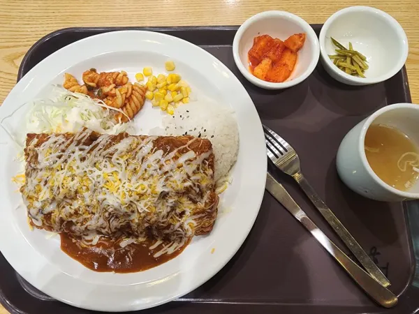 돈까스 나왔다