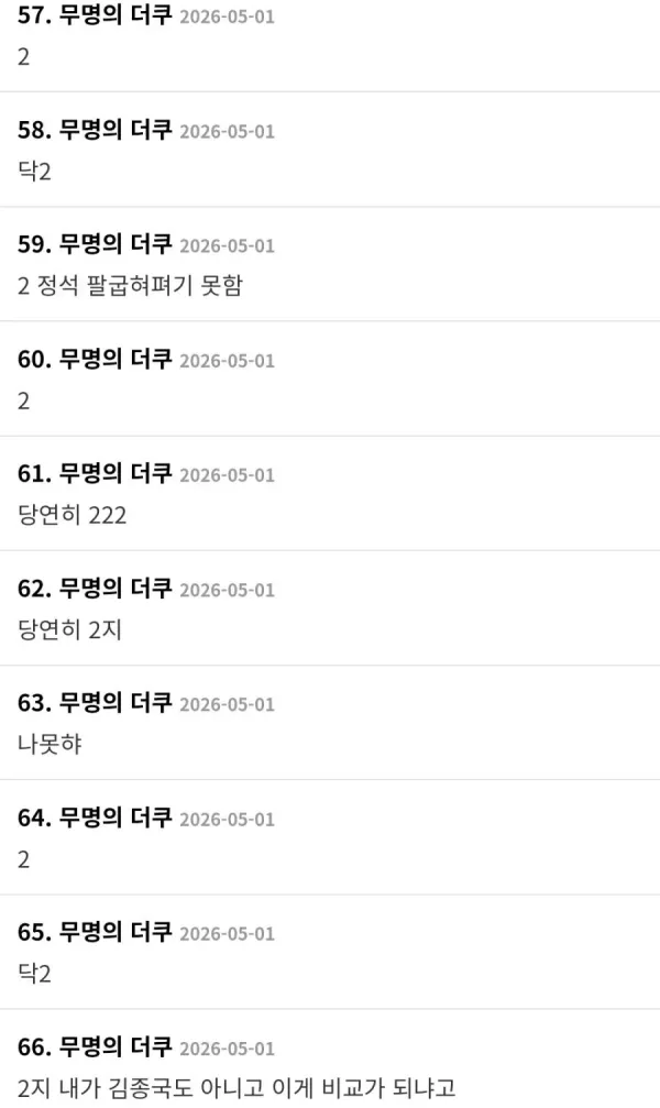 여초에서 닥후로 보는 밸런스