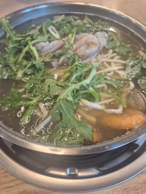 물총칼국수 대파전 ㅎㅎㅎ