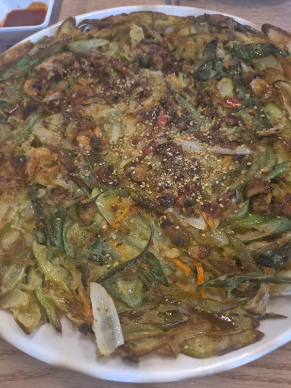 물총칼국수 대파전 ㅎㅎㅎ
