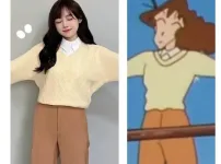짱구 엄마 패션 따라입어보기...