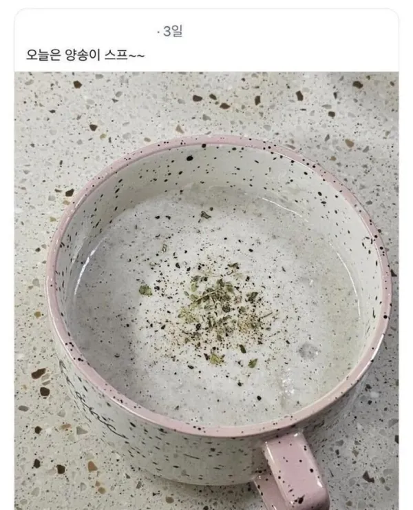 식탁같은 양송이스프