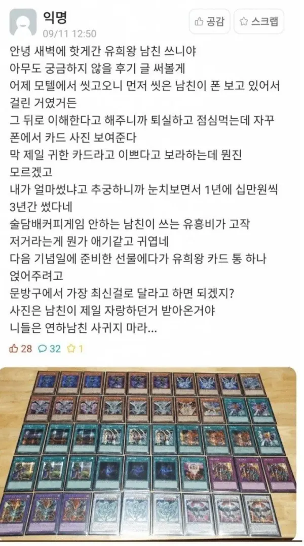 남친이 디씨하는 걸 알게된 여친