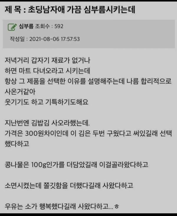 심부름