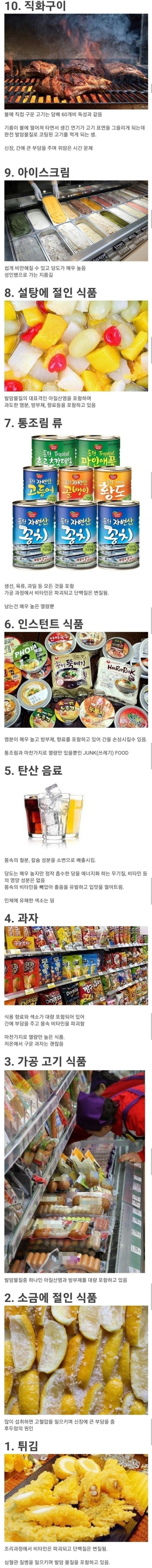 이런 음식은 피해라