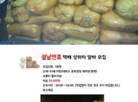 시급2만원 설명절알바