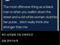 흑인이 모욕감을 느낄때