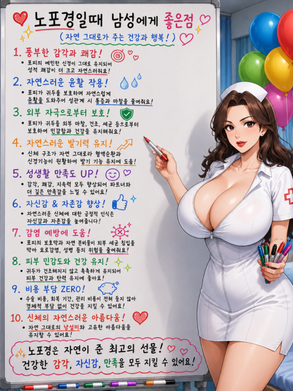 노포경일때 남성에게 좋은점