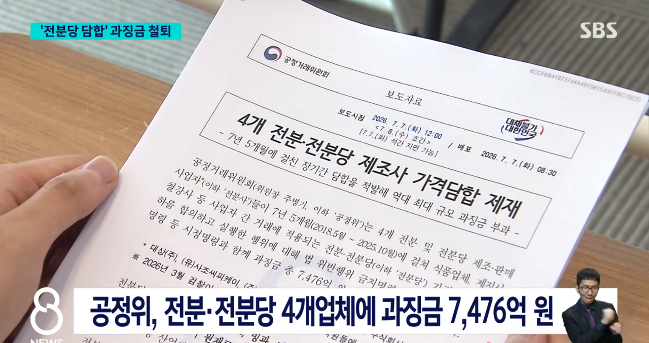 빵값이 왜 다른나라에 비해 비싼가?