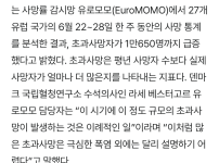 유럽 일주일 동안 1만명 사망ㄷㄷㄷㄷ